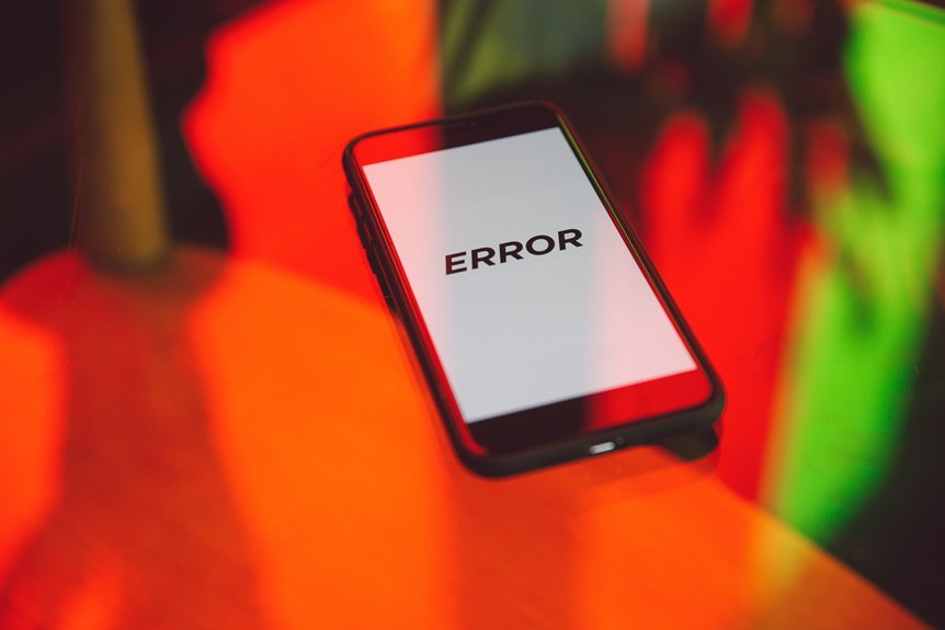 frequent errors impairing use